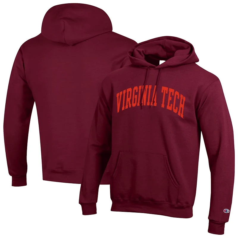 Champion Virginia Tech Hokies Basic Arch Fleece Pullover Hoodie