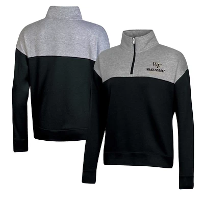 Champion Wake Forest Demon Deacons Color-Blocked Quarter-Zip Sweatshirt