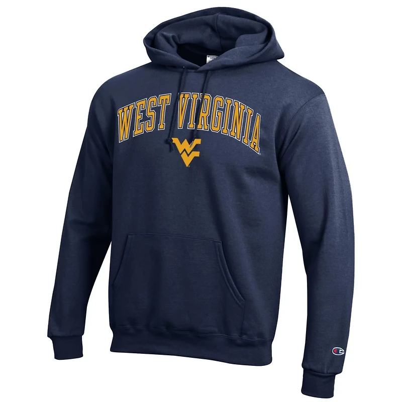 Champion West Virginia Mountaineers Arched Logo Fleece Pullover Hoodie