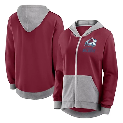 Colorado Avalanche Hit It French Terry Full-Zip Hoodie