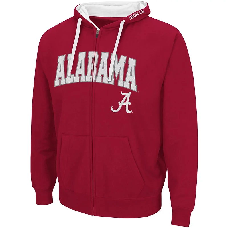 Colosseum Alabama Crimson Tide Big  Tall Full-Zip Hoodie