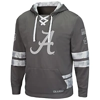 Colosseum Alabama Crimson Tide OHT Military Appreciation Lace-Up Pullover Hoodie