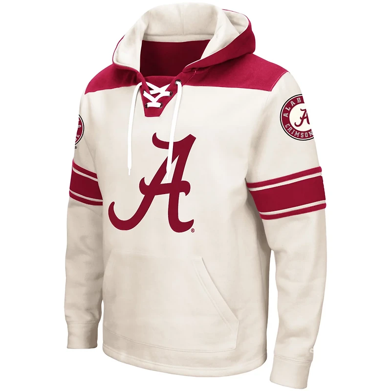 Colosseum Alabama Tide 20 Lace-Up Pullover Hoodie