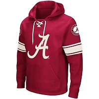 Colosseum Alabama Tide 20 Lace-Up Pullover Hoodie