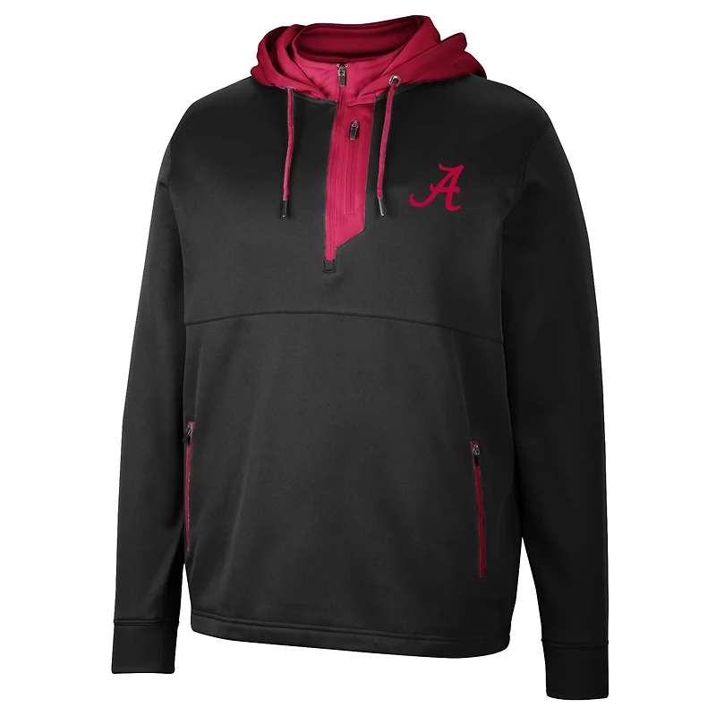 Colosseum Alabama Tide Luge 30 Quarter-Zip Hoodie