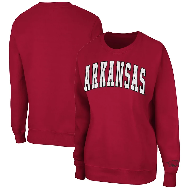 Colosseum Arkansas Razorbacks Campanile Pullover Sweatshirt