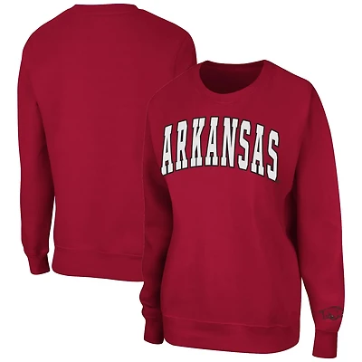 Colosseum Arkansas Razorbacks Campanile Pullover Sweatshirt