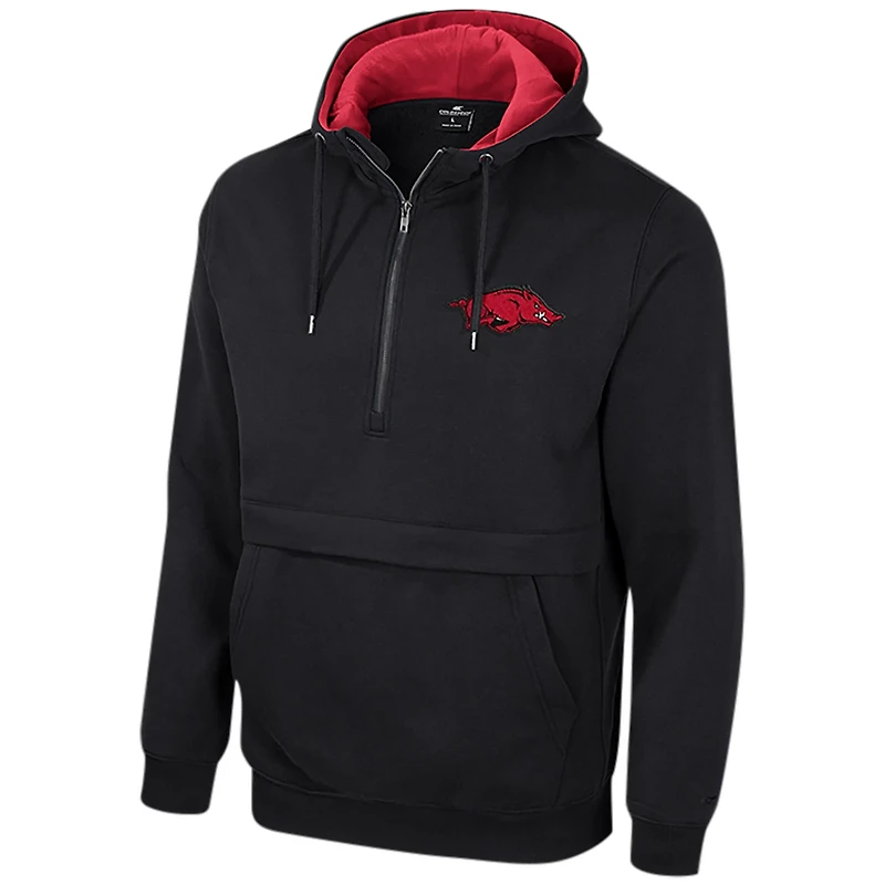 Colosseum Arkansas Razorbacks Half-Zip Hoodie