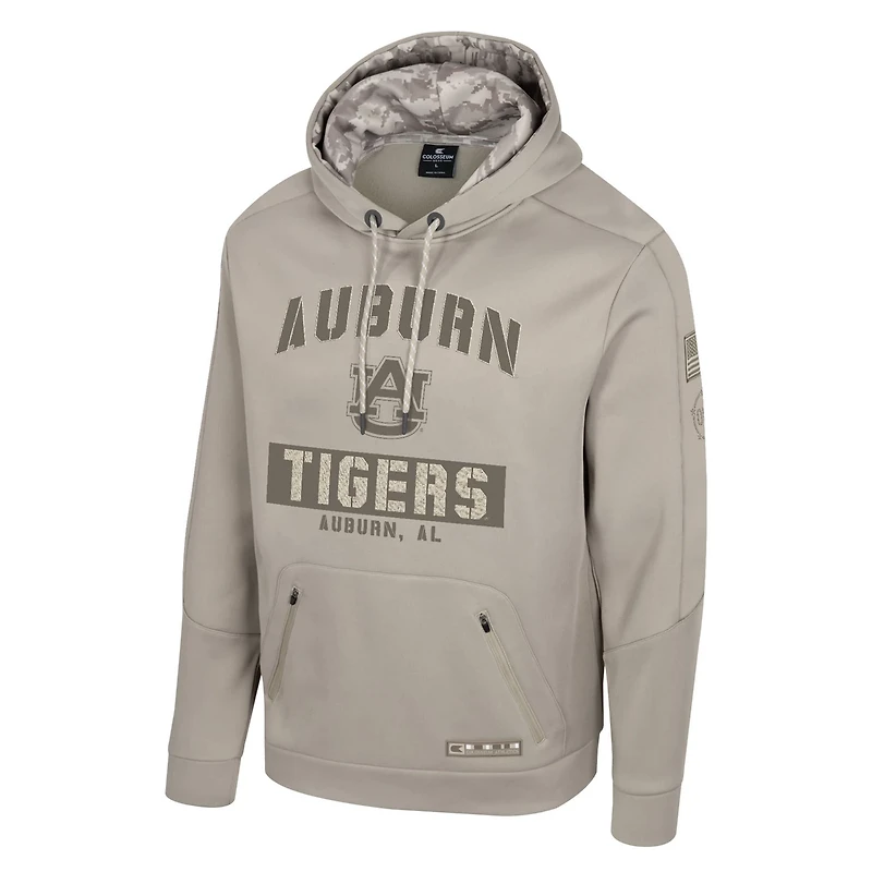 Colosseum Auburn Tigers Big Tall Operation Hat Trick Battalion Hoodie Sweatshirt