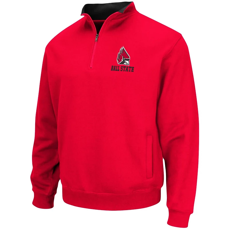 Colosseum Ball State Cardinals Tortugas Logo Quarter-Zip Jacket