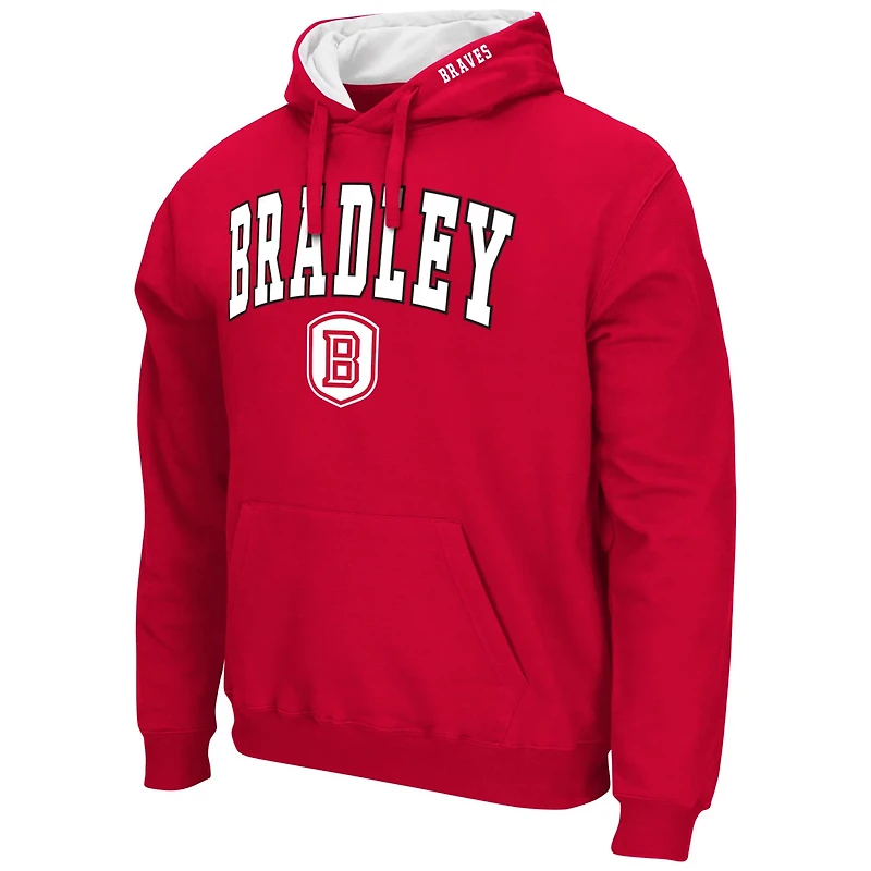 Colosseum Bradley Braves Arch Logo 30 Pullover Hoodie