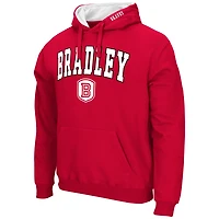 Colosseum Bradley Braves Arch  Logo 30 Pullover Hoodie