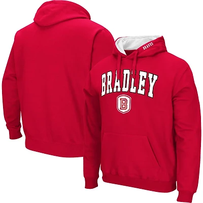Colosseum Bradley Braves Arch  Logo 30 Pullover Hoodie