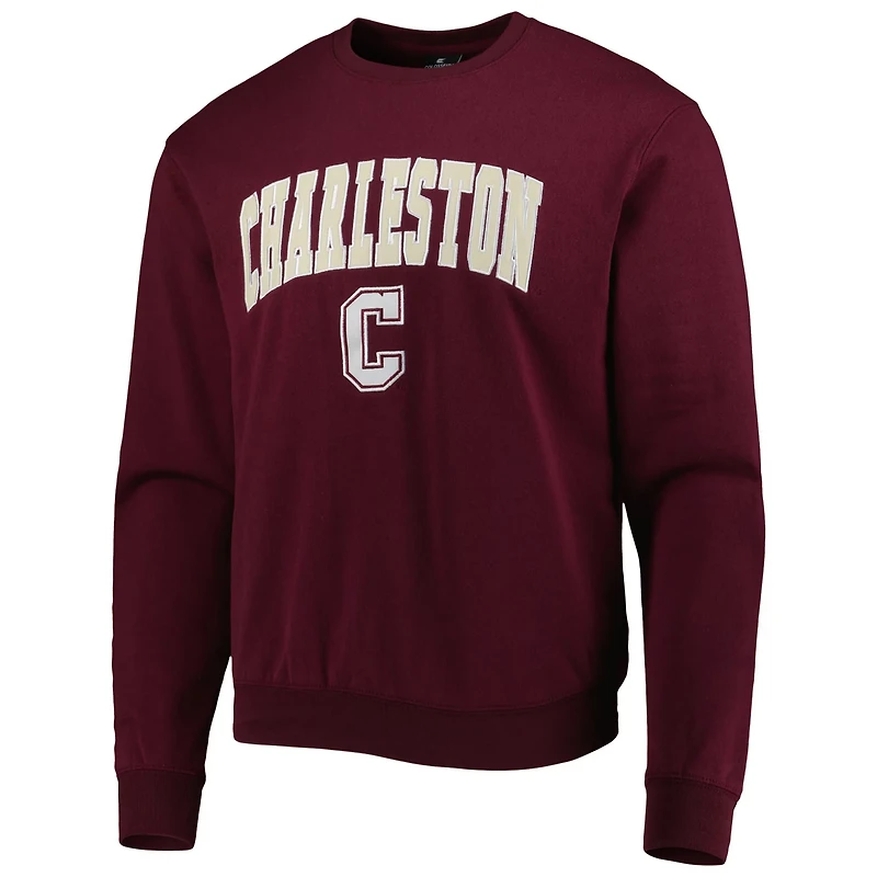 Colosseum Charleston Cougars Arch Over Logo Pullover Sweatshirt