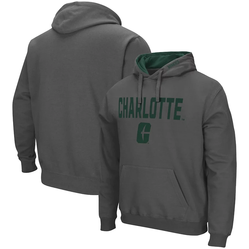 Colosseum Charlotte 49ers Arch and Logo Pullover Hoodie