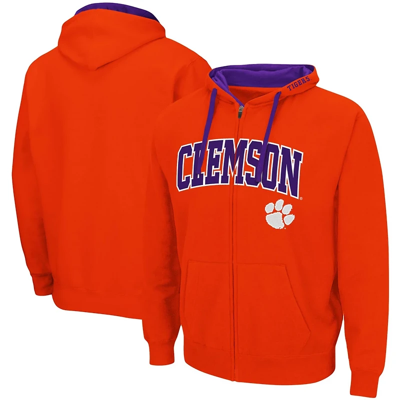 Colosseum Clemson Tigers Big  Tall Full-Zip Hoodie