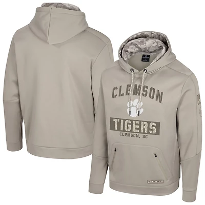 Colosseum Clemson Tigers Big  Tall Operation Hat Trick Battalion Hoodie Sweatshirt
