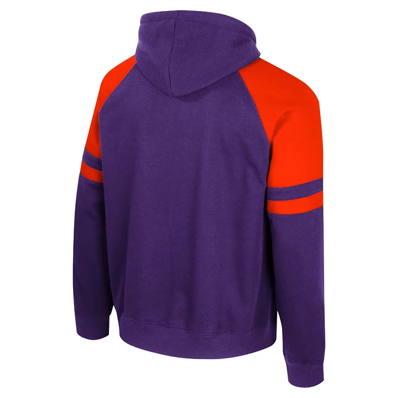Colosseum Clemson Tigers Todd Raglan Pullover Hoodie