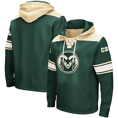 Colosseum Colorado State Rams 20 Lace-Up Pullover Hoodie