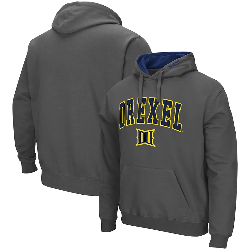 Colosseum Drexel Dragons Arch and Logo Pullover Hoodie