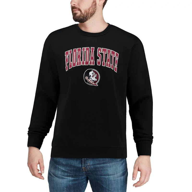 Colosseum Florida State Seminoles Arch  Logo Crew Neck Sweatshirt