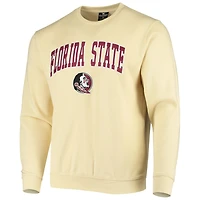 Colosseum Florida State Seminoles Arch  Logo Tackle Twill Pullover Sweatshirt