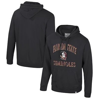 Colosseum Florida State Seminoles Big  Tall Cap E-Tan Pullover Hoodie