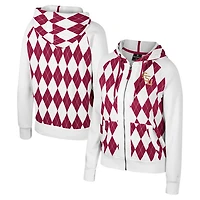 Colosseum Florida State Seminoles The Dealio Argyle Full-Zip Jacket