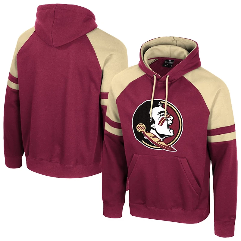 Colosseum Florida State Seminoles Todd Raglan Pullover Hoodie