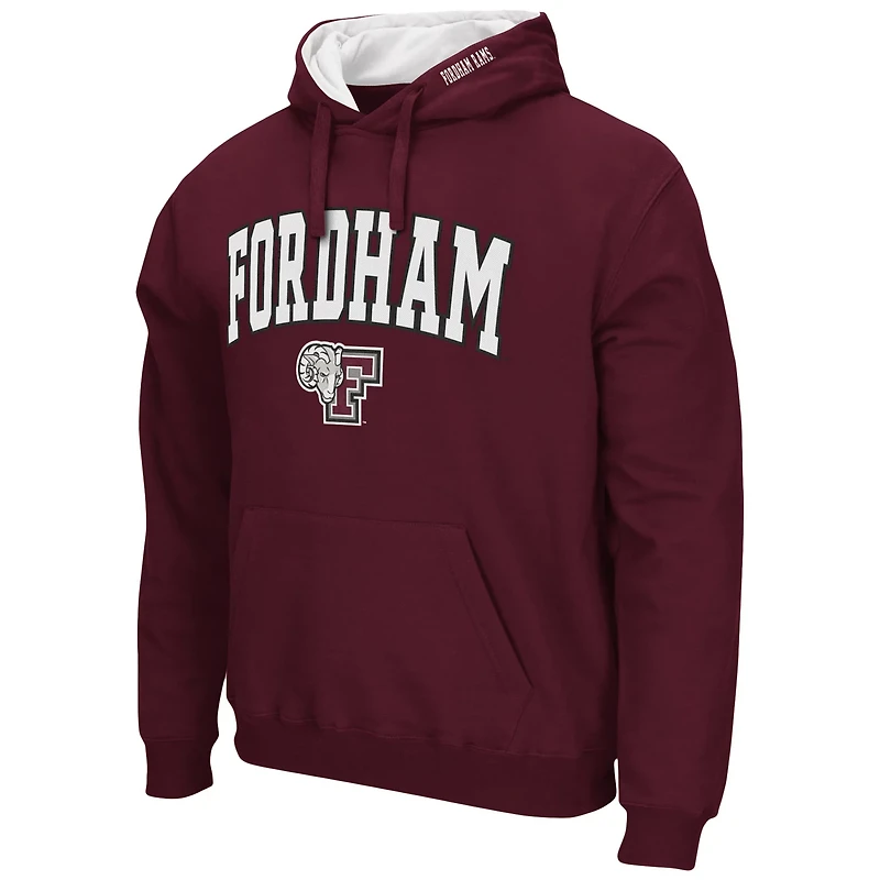 Colosseum Fordham Rams Arch and Logo Pullover Hoodie