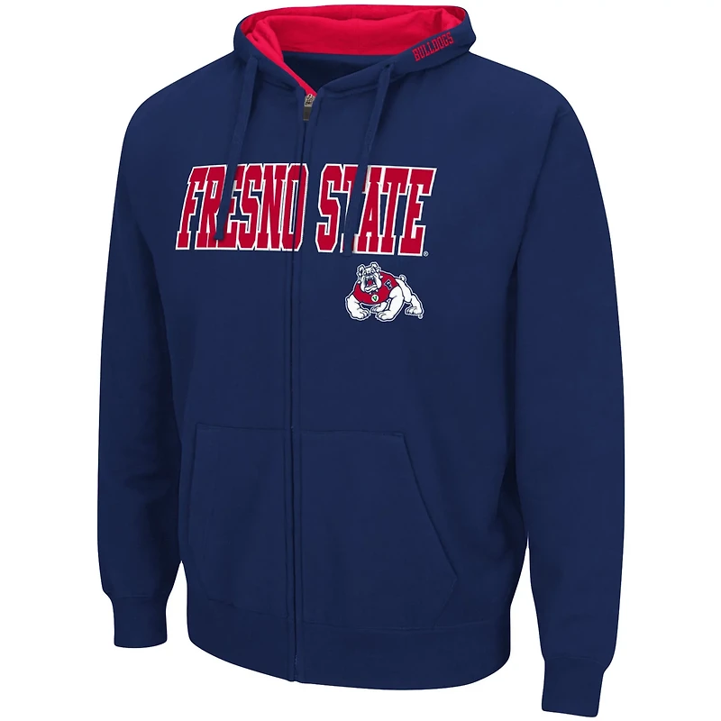 Colosseum Fresno State Bulldogs Arch  Logo 30 Full-Zip Hoodie