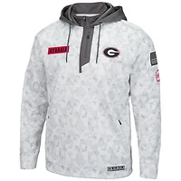 Colosseum Georgia Bulldogs OHT Military Appreciation Quarter-Zip Hoodie