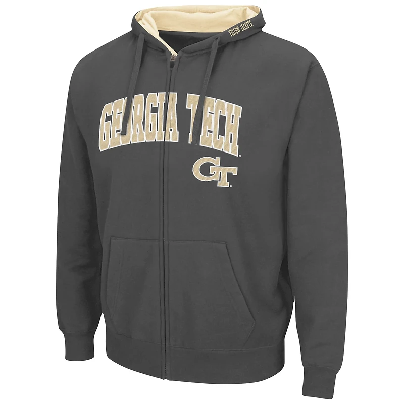 Colosseum Georgia Tech Jackets Arch Logo 30 Full-Zip Hoodie