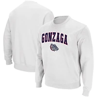 Colosseum Gonzaga Bulldogs Arch  Logo Tackle Twill Pullover Sweatshirt