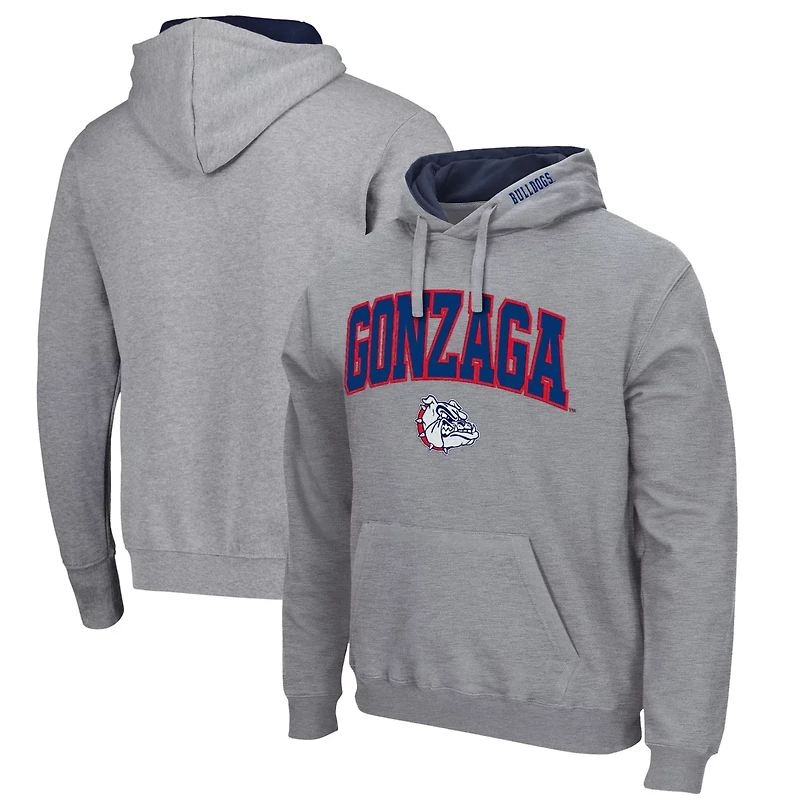 Colosseum Gonzaga Bulldogs Arch and Logo Pullover Hoodie