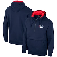 Colosseum Gonzaga Bulldogs Team Half-Zip Pullover Hoodie