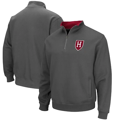 Colosseum Harvard Crimson Tortugas Team Logo Quarter-Zip Jacket
