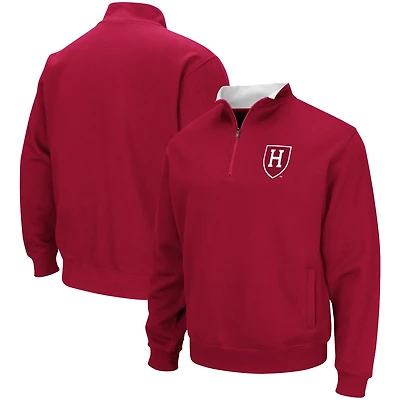 Colosseum Harvard Tortugas Team Logo Quarter-Zip Jacket