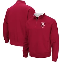 Colosseum Harvard Tortugas Team Logo Quarter-Zip Jacket