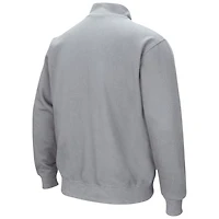 Colosseum Heathered Gray Appalachian State Mountaineers Tortugas Team Logo Quarter-Zip Jacket