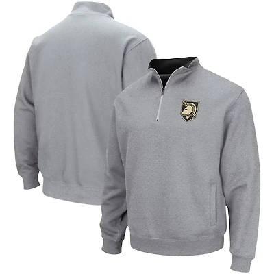 Colosseum Heathered Gray Army Knights Tortugas Team Logo Quarter-Zip Jacket
