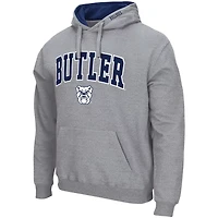 Colosseum Heathered Gray Butler Bulldogs Arch  Logo 30 Pullover Hoodie