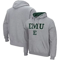 Colosseum Heathered Gray Eastern Michigan Eagles Arch  Logo 30 Pullover Hoodie