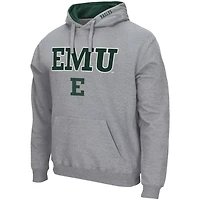 Colosseum Heathered Gray Eastern Michigan Eagles Arch  Logo 30 Pullover Hoodie