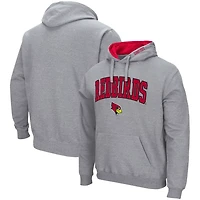 Colosseum Heathered Gray Illinois State Redbirds Arch  Logo 30 Pullover Hoodie