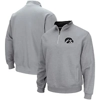Colosseum Heathered Gray Iowa Hawkeyes Tortugas Team Logo Quarter-Zip Jacket