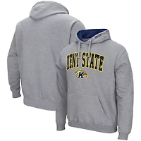 Colosseum Heathered Gray Kent State Golden Flashes Arch and Logo Pullover Hoodie