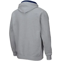 Colosseum Heathered Gray Ole Miss Rebels Arch  Logo 30 Full-Zip Hoodie