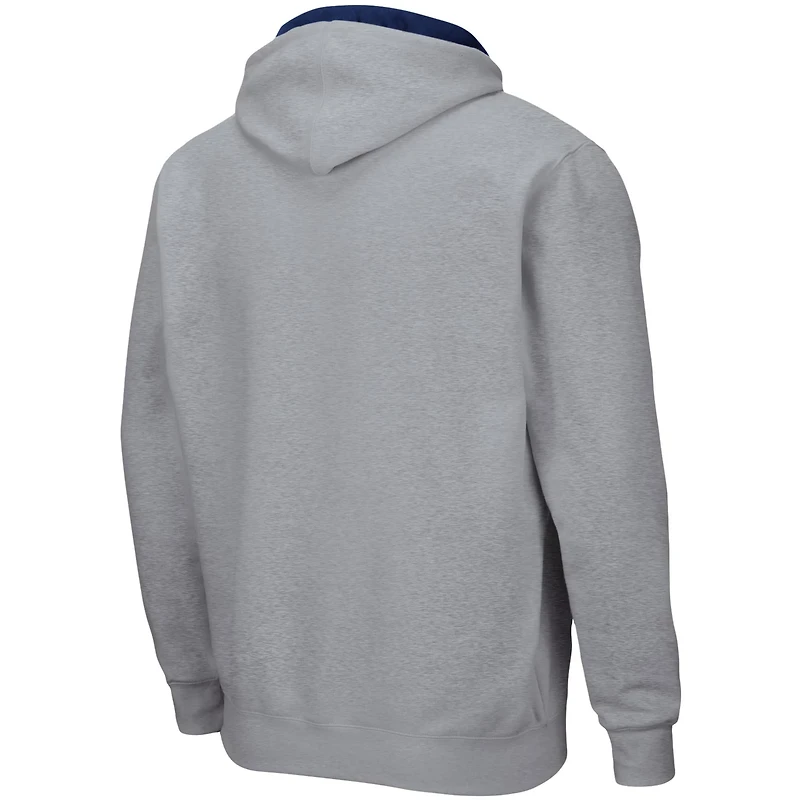 Colosseum Heathered Gray Penn State Nittany Lions Arch  Logo 30 Full-Zip Hoodie
