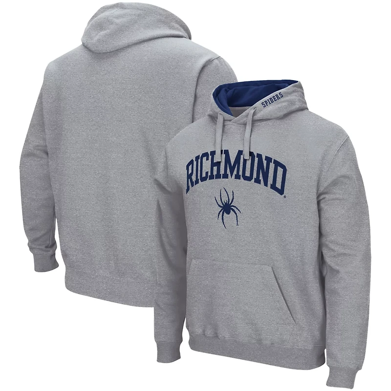 Colosseum Heathered Gray Richmond Spiders Arch and Logo Pullover Hoodie